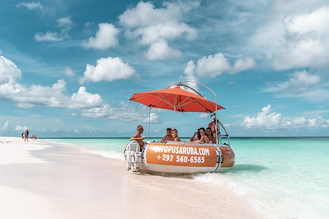 Cruise around the turquoise waters in Private Aqua Donut Boat