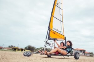 Blokarting in Aruba's Rocky Ground