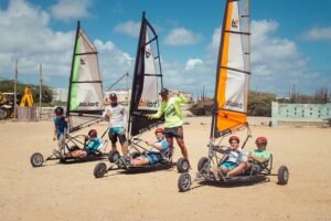 Blokarting in Aruba's Rocky Ground